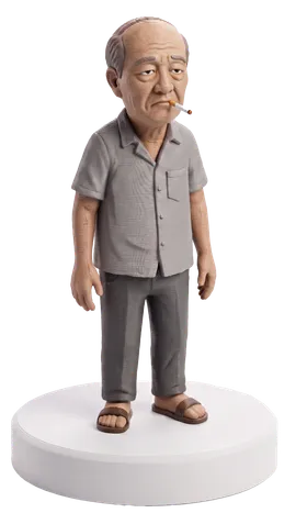 Chinese Unc figurine spinner