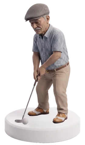 Golf Dad figurine spinner