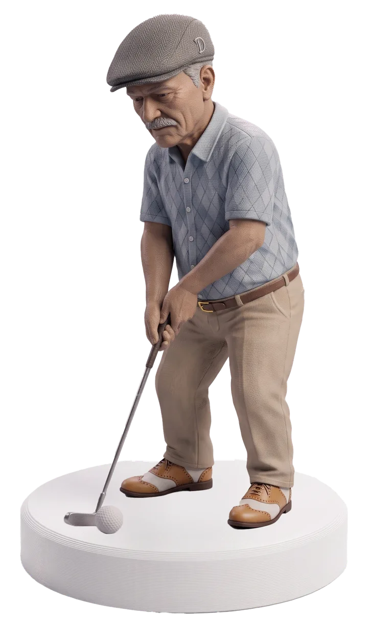 Golf Dad Spinner figurine